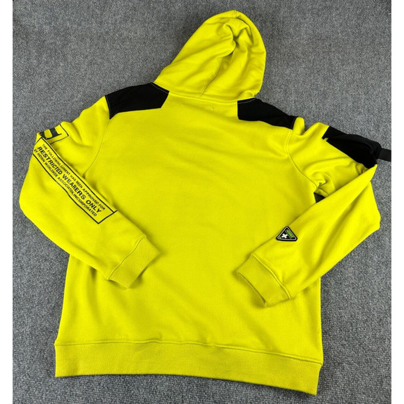 Icons Neon Pullover Hoodie Sweater Outer Many Pockets Hudsons Adult Size L - Picture 7 of 9